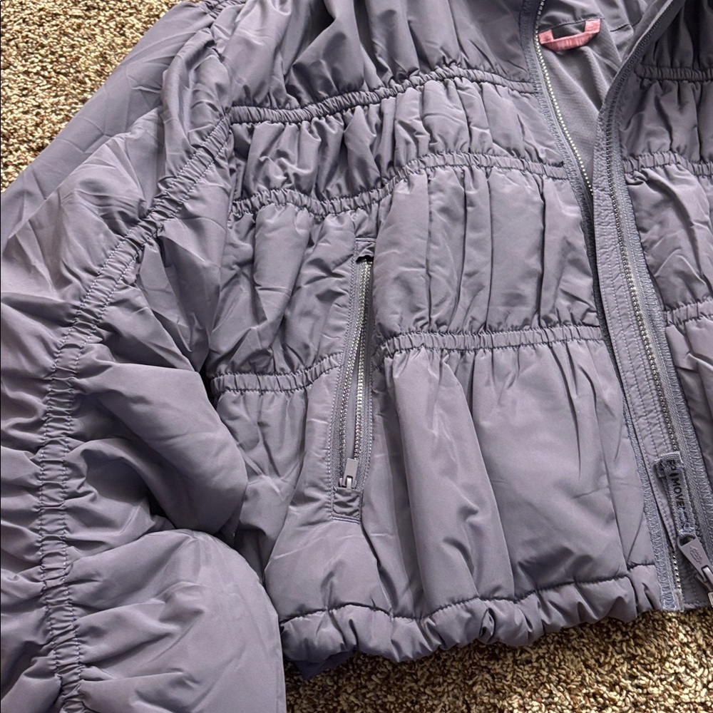 Free People Movement Shelby Shirred Puffer - Picture 4 of 6